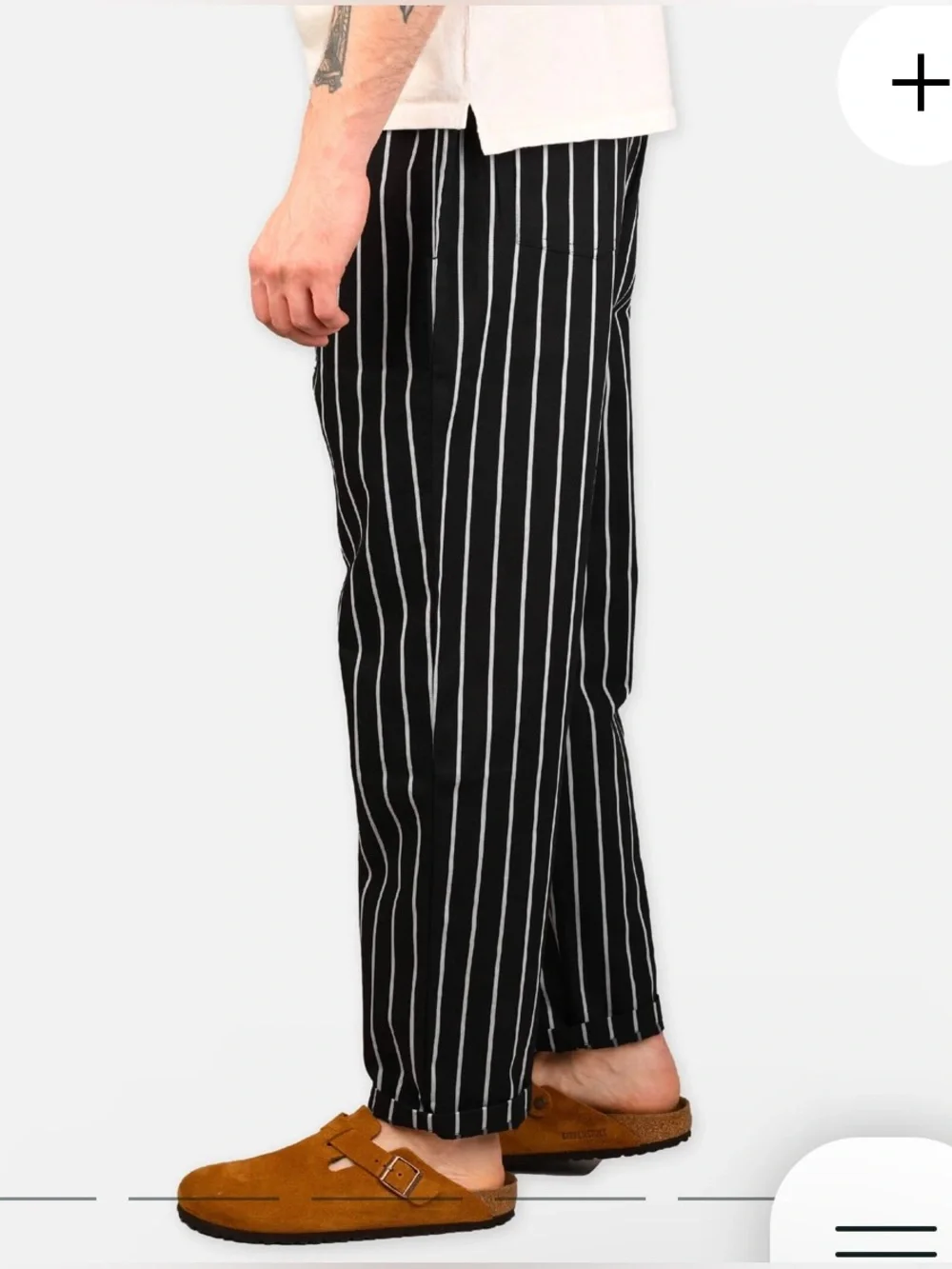 Cookman Chef Pants Stripe Black Size S Unisex - Picture 5 of 16